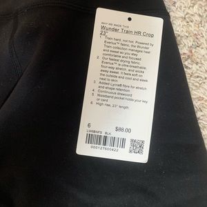 Lululemon wunder train crop 23”